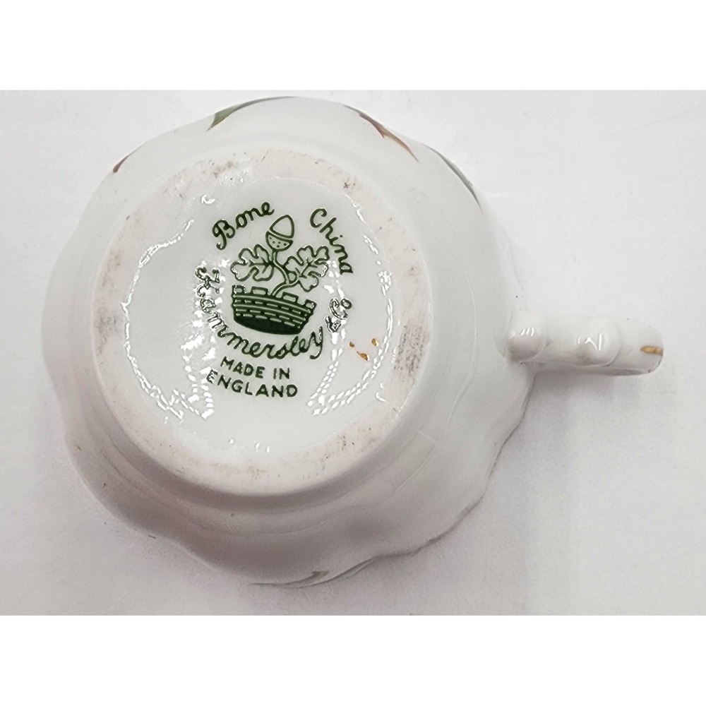 Vintage Hammersley & Co Dogwood Teacup Saucer Set Provincial Flowers White EXC - Picture 11 of 16